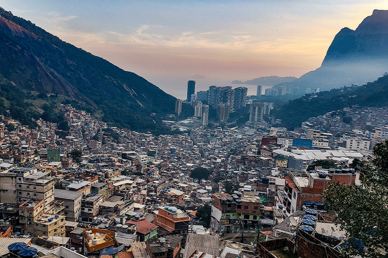 Rocinha Favela In Rio de Janeiro